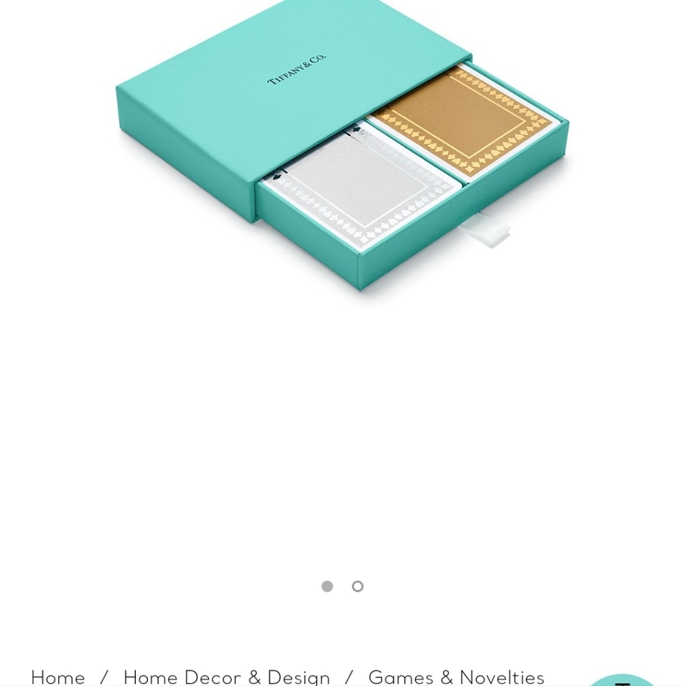 TIFFANY & CO PLAYING CARDS